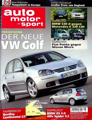 Deckblatt Auto Motor und Sport (16/2003)